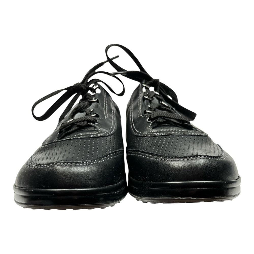 SAS NEW IN BOX Sporty Lux Walking Shoes Women 10.5 W Black Perforated Leather - Picture 3 of 12